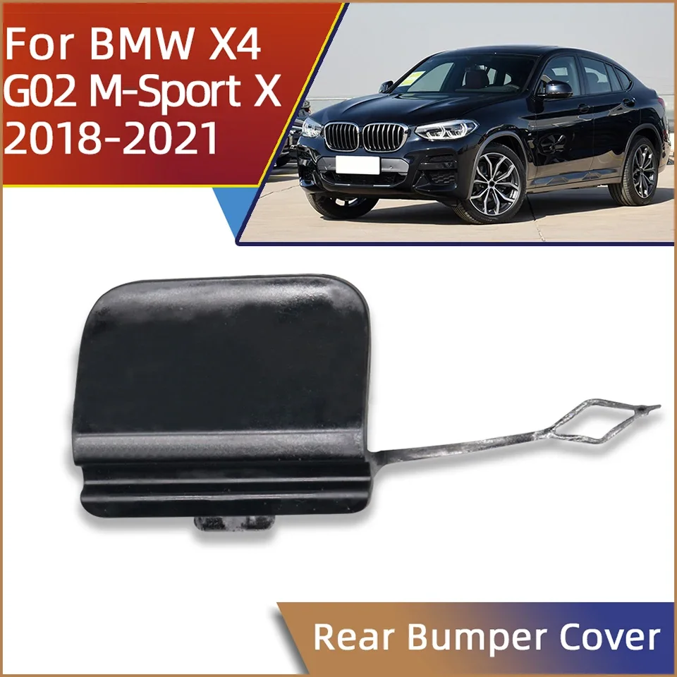 

Car Rear Bumper Tow Hook Eye Cover Trailer Hook Shell Lid For BMW X4 M Sport G02 2018-2021 Decoration Cap 51128072040