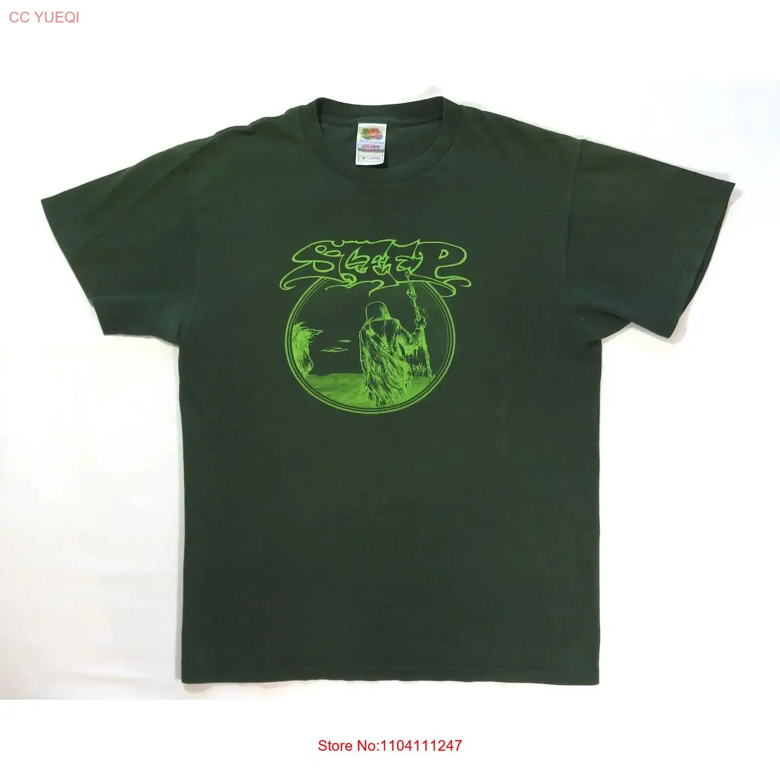 

Футболка для сна Arik Roper Logo Green 2000-х Dopesmoker High On Fire Om Matt Pike винтажная стираная дизайнерская одежда Универсальная