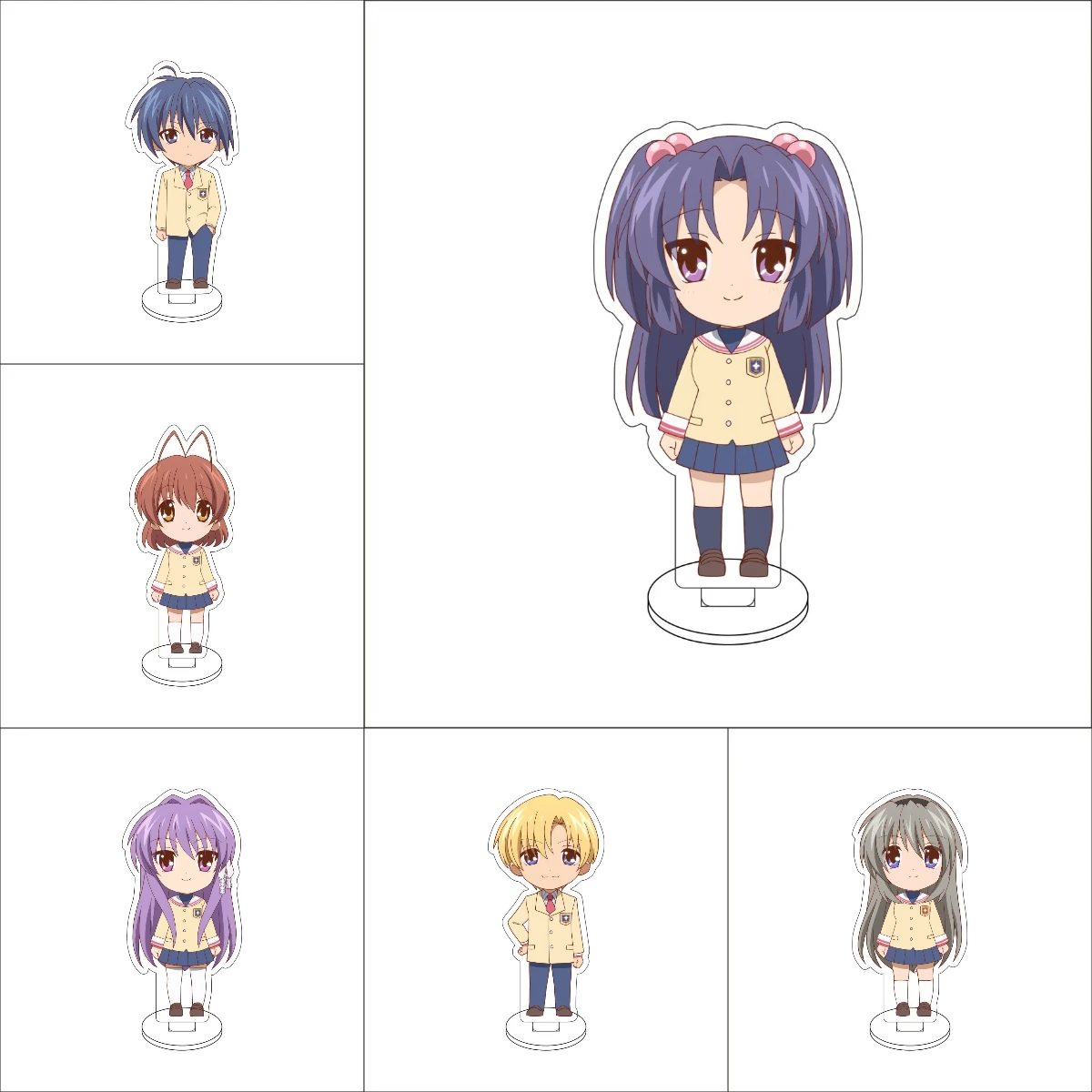 Аниме CLANNAD косплей акриловая подставка украшения Nagisa Furukawa/Fujibayashi Ryō/Sakagami Tomoyo фигурка подставка подарки на Хэллоуин
