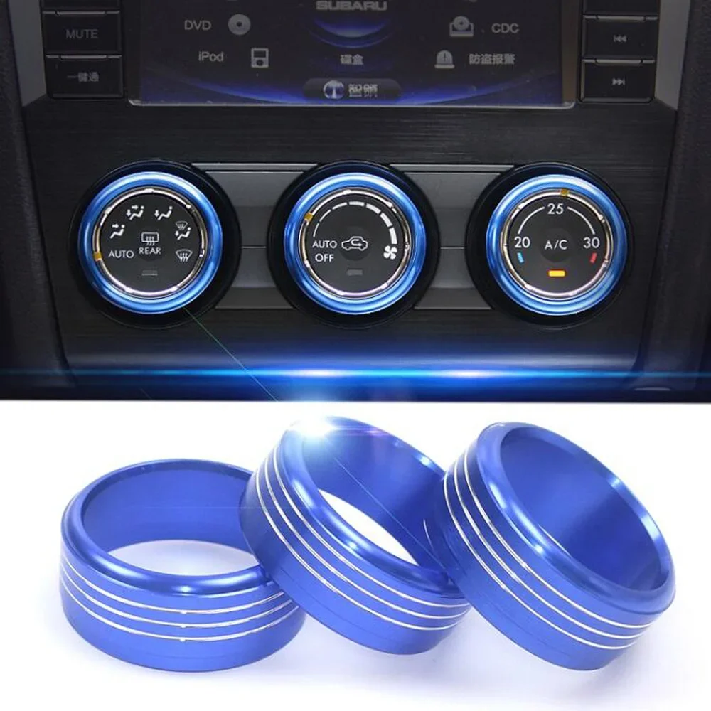 For Subaru Forester Impreza XV Crosstrek WRX Levorg Car Styling Ac Knob Air Conditioning Knob Heat Control Switch Knob Button