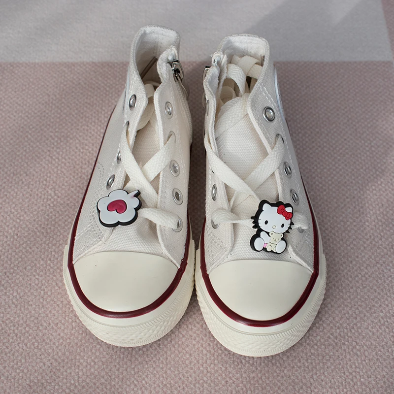 Children Canvas Shoes Boys Fashion Anti-kick Casual Shoes Girls Cute Cartoon Non-slip Sport Canvas Shoes Size 19-36