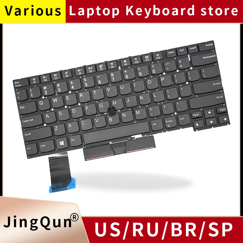 

Replacement US/Russian NEW For Lenovo Thinkpad T490S T495S T14S Gen1 SN20W19523 SN20S33944 02HM352 02HM388 Backlight