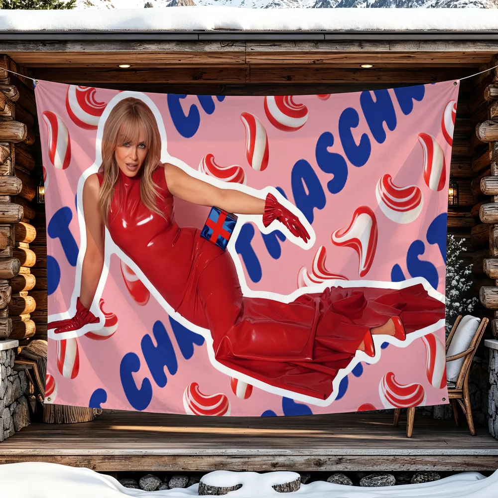Singer Kylie Minogue flag Advertising Banner for Camping Decoration Outdoor & Garage Wall Hanging Decorations
