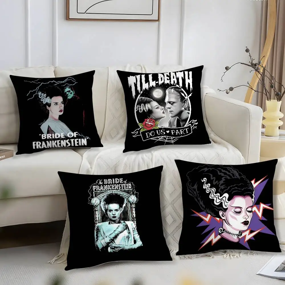 Bride of F-Frankenstein Pillow Case Short Plush Print Cushio