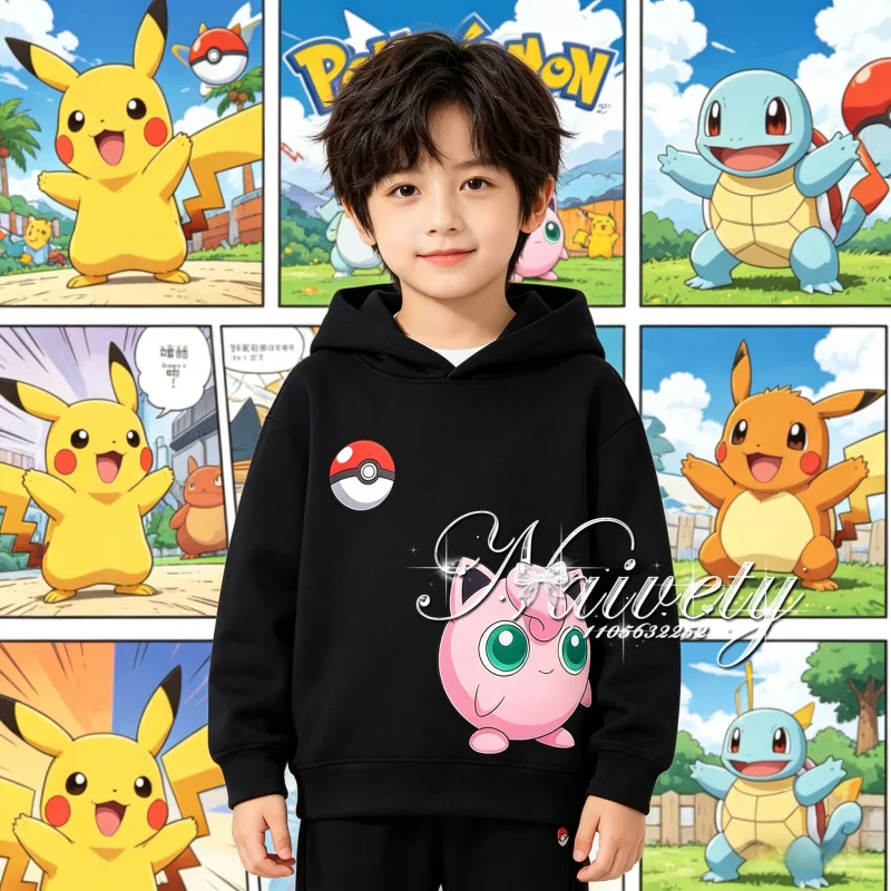 Winter Clothing Kids Sale - Sweat à capuche imprimé Pokémon Jigglypuff,