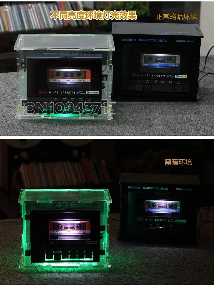 

NEW Nostalgic cassette player, mini cassette player, recording film, small open disc/Bluetooth cassette player, recorder