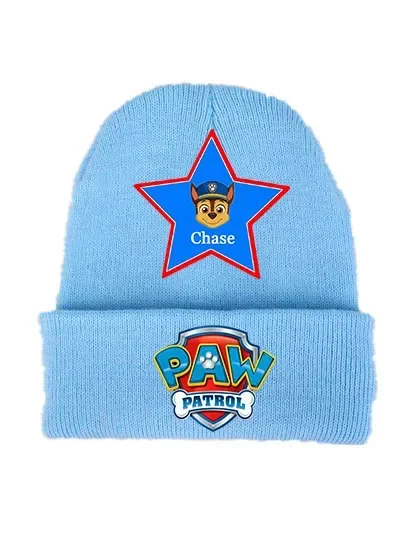 New Paw Patrol Skye Woolen Hat Headgear Cartoon Winter Chase Marshall Knitted Cap Skullies Beanies Boy Girl Bonnet Birthday Gift