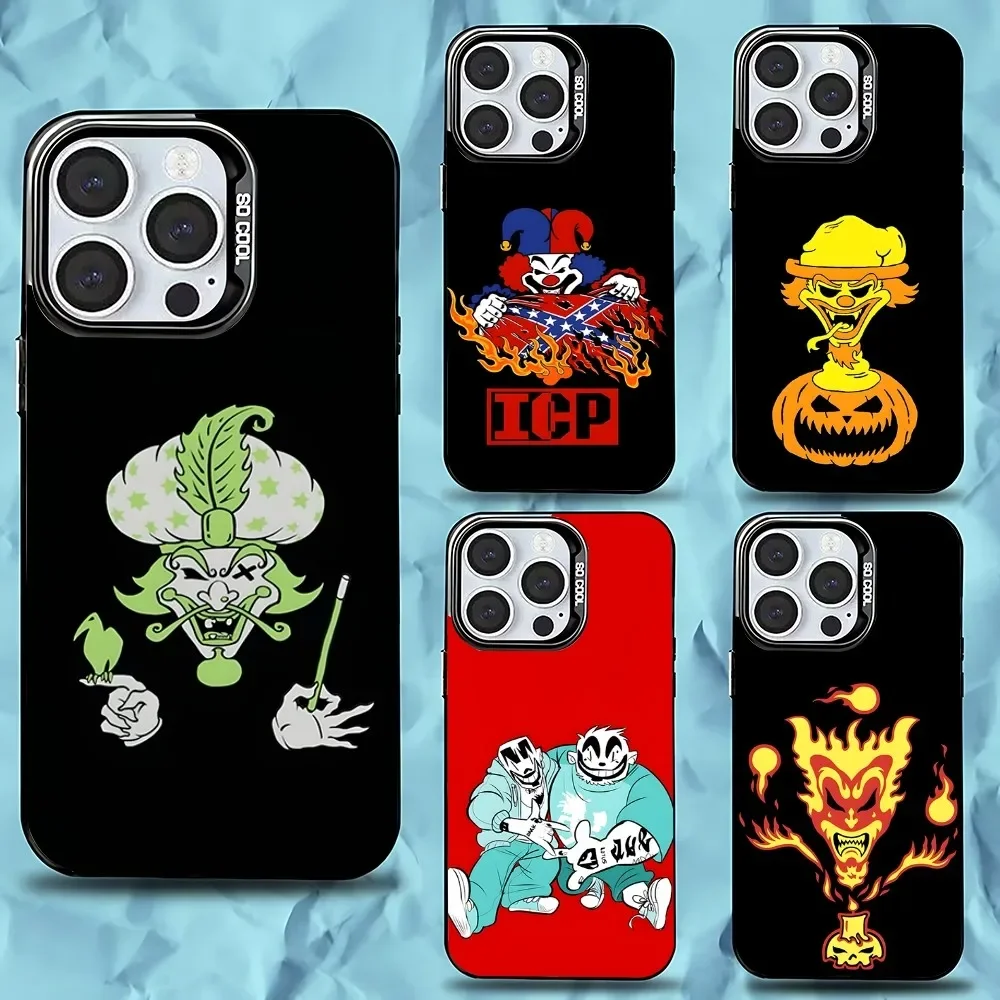 

ICP Insane Clown Posse Phone Case For iPhone 16,15,14,13,12,11,Pro,Max,Plus,Mini,XS,SE Anti Fall Black Matte Hard Bumper