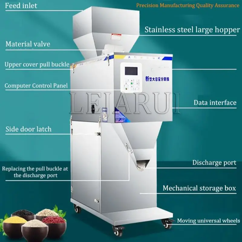 Multifunction Small Sachet Spice Nuts Grain Dry Powder Salt Weighing Filling Machine Coffee Tea Bag Granule Seeds Filler