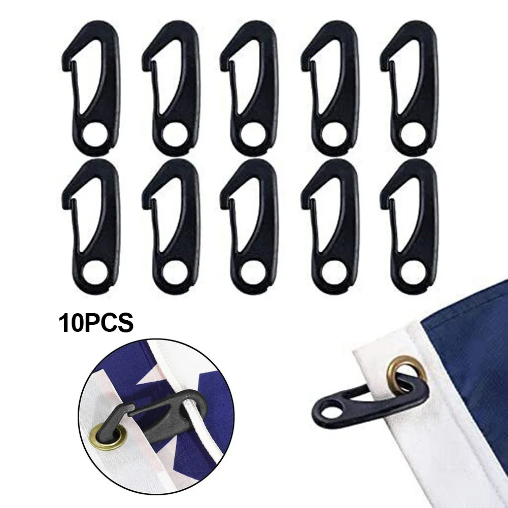 Flag Poles Garden Décor Clips Hook Clips Garden Outdoor Living Nylon Injection Molding White Flagpole Accessories