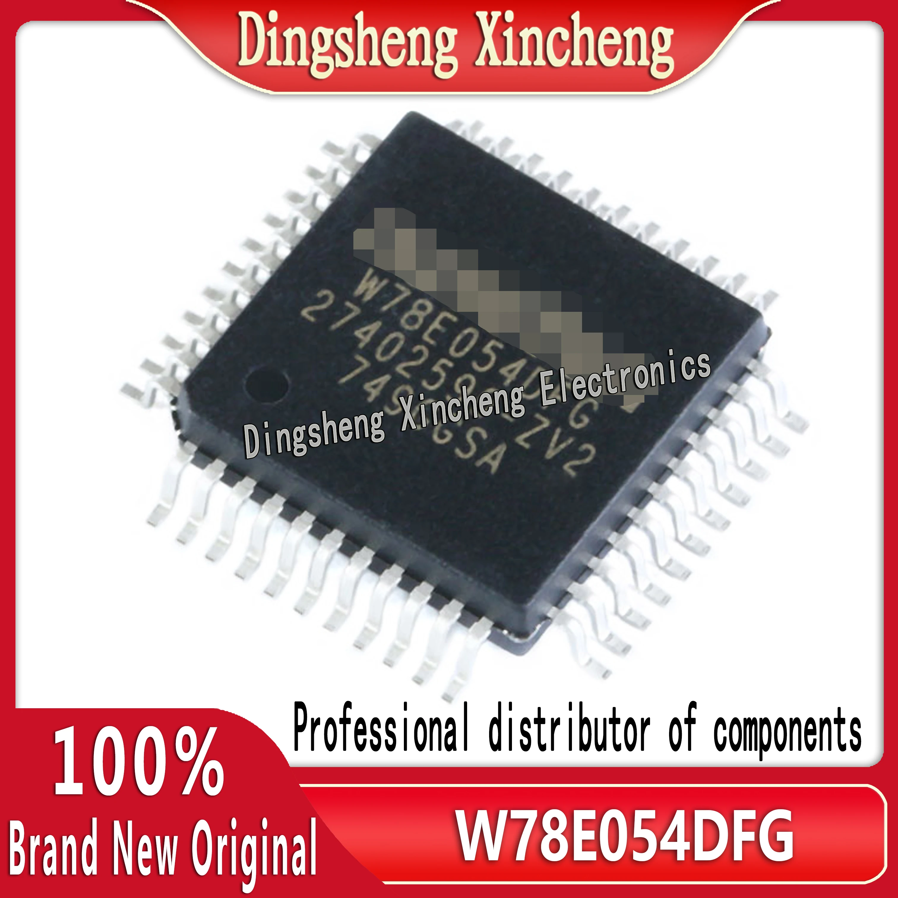 Original genuine W78E054DFG PQFP-44 6T/12T 8051 microcontroller chip