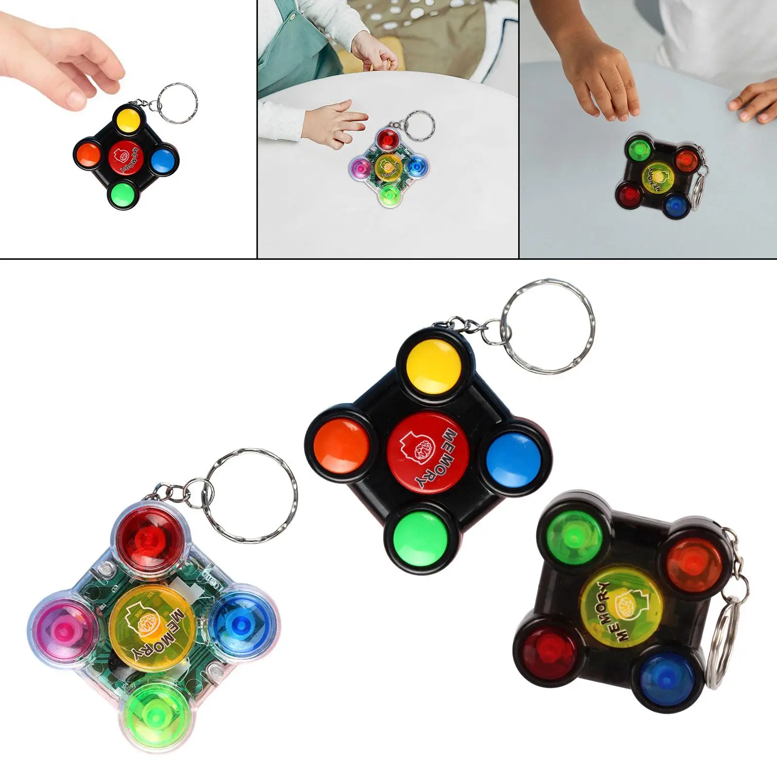 Electronic Memory Game for and up Mini Games Keychains Fun Games Easy to