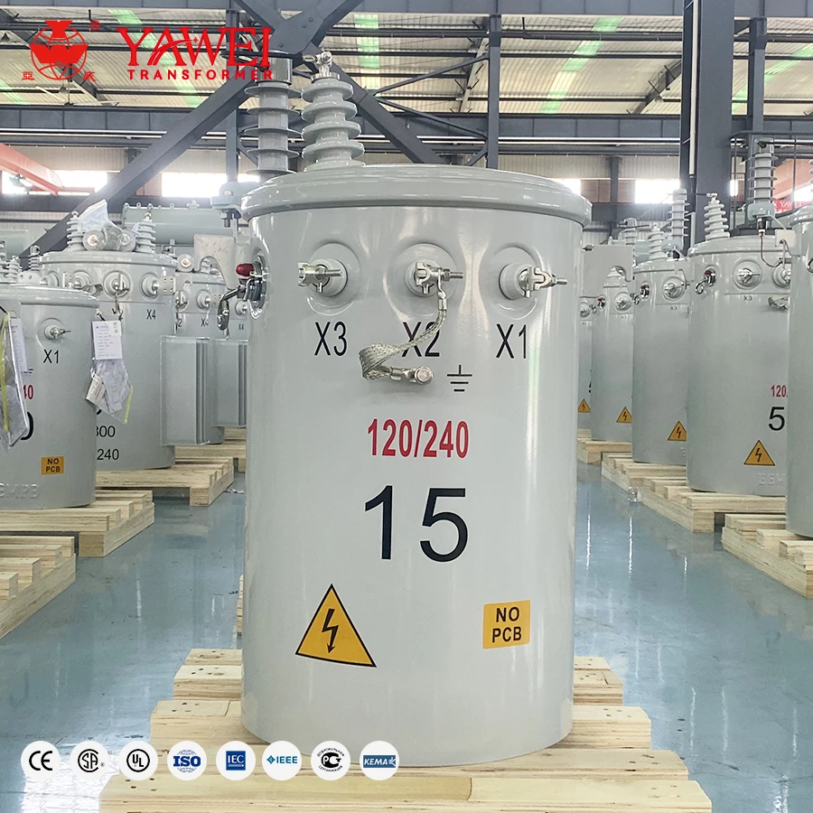 2026 Factory Price Oil-immersed Distribution Transformer Single-phase Pole-mounted Transformer 7.62/13.2kv 75 KVA