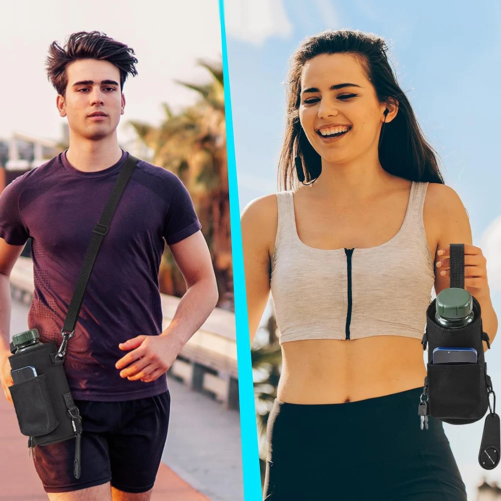 

Magnetic Sling Bag with Shoulder Strap Water Bottle Holder Crossbody Bag for Men Women Workout Fitness Travel Outdoor