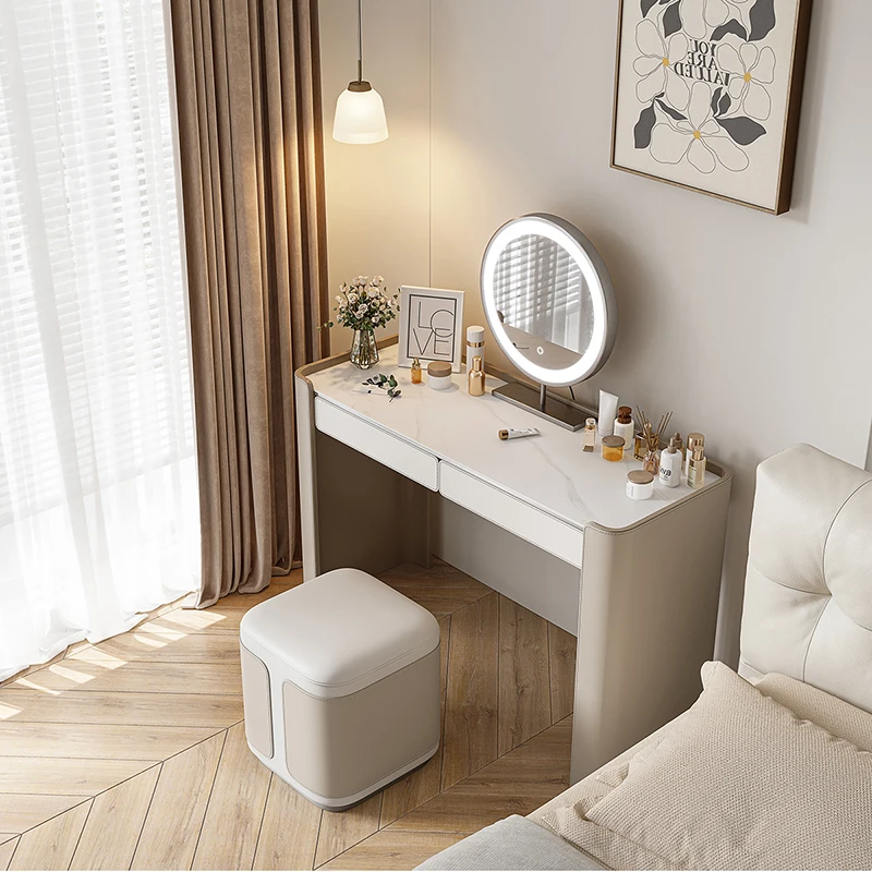 

Accen Make Up Dressers Vanity Chair Mirror Minimalist Console Bedroom Dressers White Penteadeira Infantil Menina Room Furniture