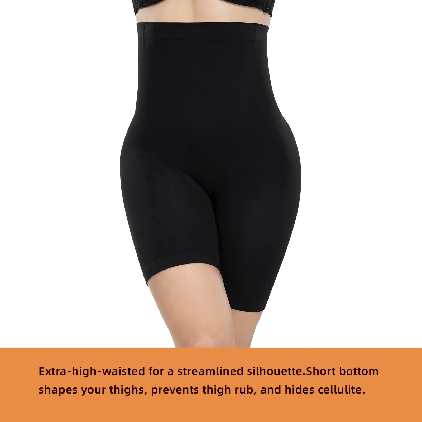 Faja Shapewear Shorts for Women Moderate Control High Waisted Body Shaper Shorts Seamless Underdress Thigh Slimmers Shorts