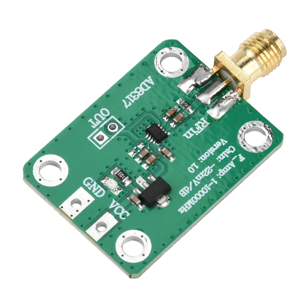 AD8317 HF-Modul Hochfrequenz-Ausgang Log-Detektor Leistungsmesser DC 7-15V Signalleistungsmessung 1M-10000MHz – Detail 8