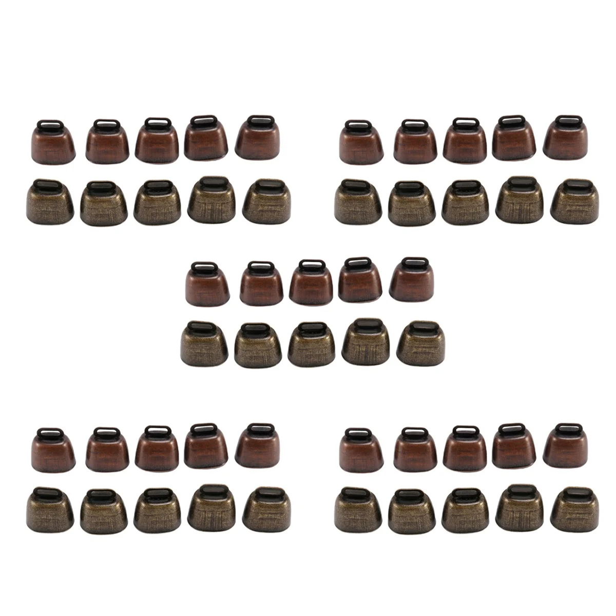 

ABME 50PCS Cow Horse Sheep Grazing Small Brass Bells,Cowbell Retro Bell for Horse Sheep Grazing Copper,Cow Bells Noise Maker