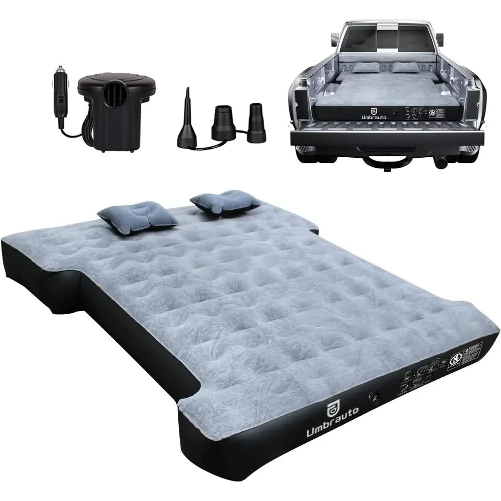 

Full-Size Air Mattress for Short Truck Beds, 5.5-5.8ft, with Pump and Carry Bag - Ideal for Outdoor Adventures