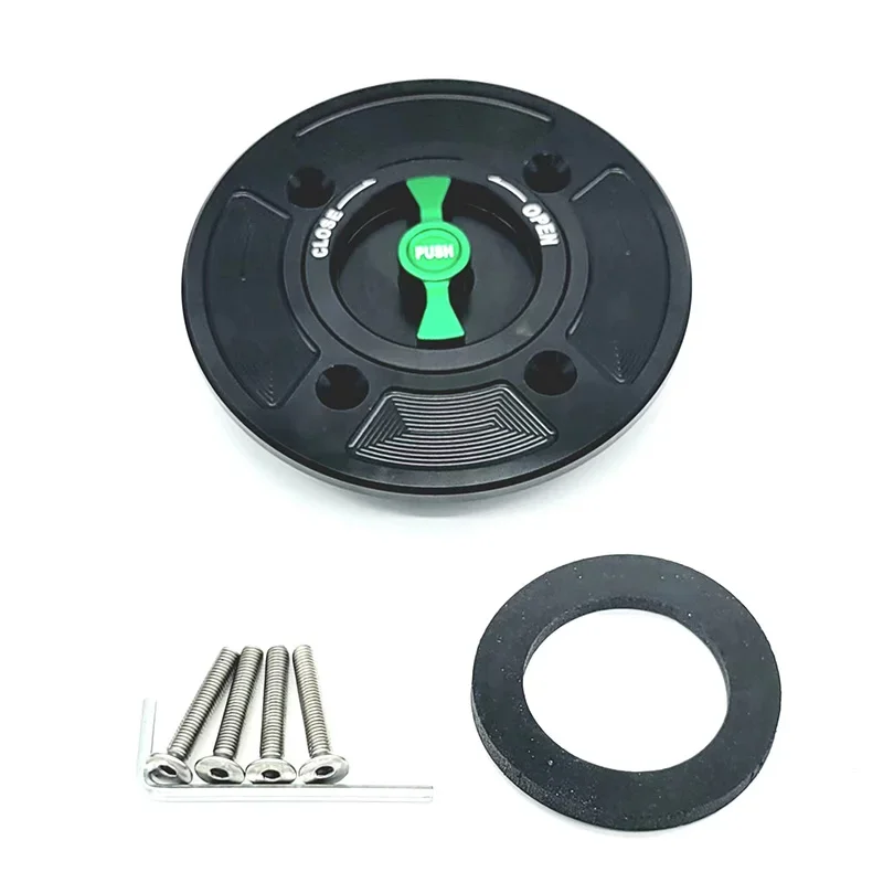 CNC Fuel Tank Cap Cover for Kawasaki Z400 2019-2020 Z650 Z900 2017-2019 Ninja 650 2017-2019 NINA400 2018-2020
