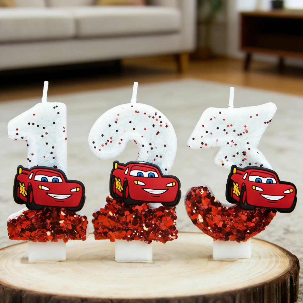 Lilin Digital 0-9 Balap Lightn - Lighting Mcqueen Decor ulasan dan harga