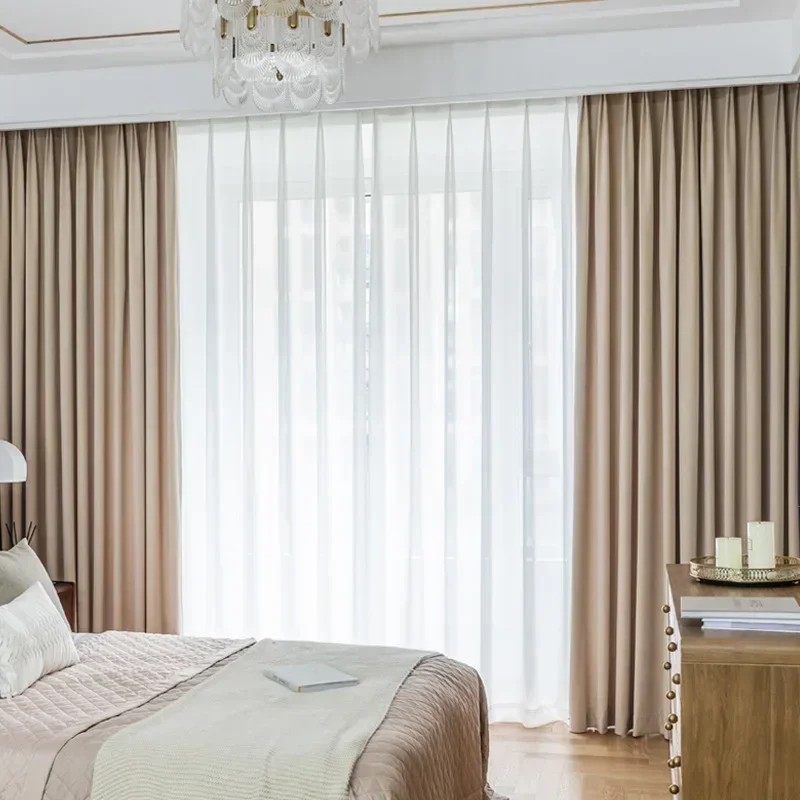 

New Australian Customize Curtains for Living Dining Room Bedroom High Shading Cashmere Wool Velvet Insulation