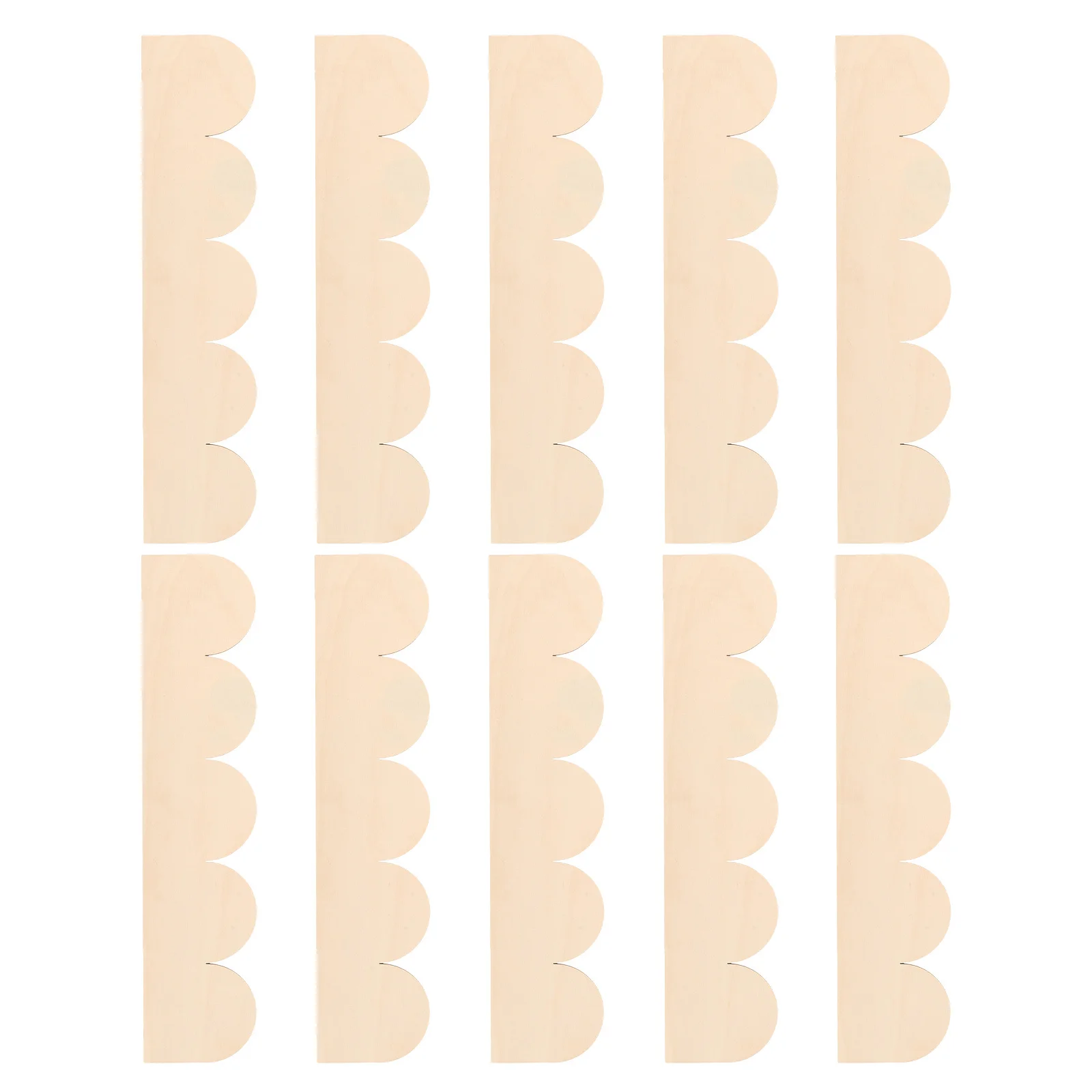 

12 Pcs Crafts Decorative Trim Molding Wood Moulding Curved Wall Baseboard Furniture