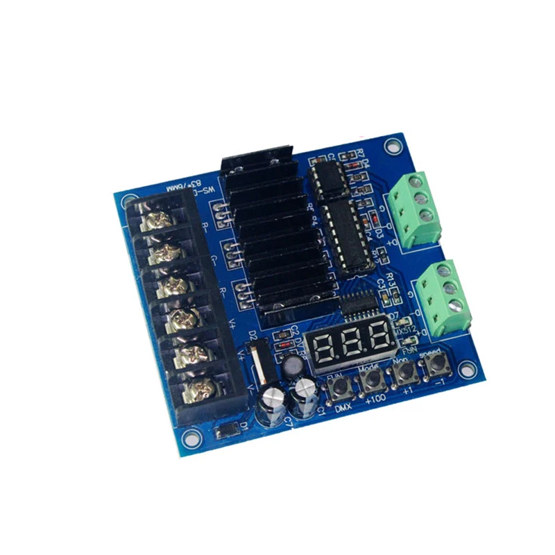 3 Channel DMX512 Decoding Board High-Frequency Maximum 8A Per Controller with Digital Display