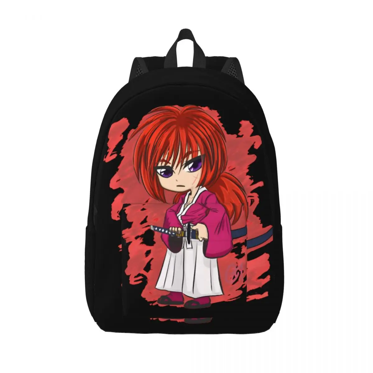 

Adorable Backpack Rurouni Kenshin Students Harajuku Design Outdoor Birthday Multi Compartment Storage Bag