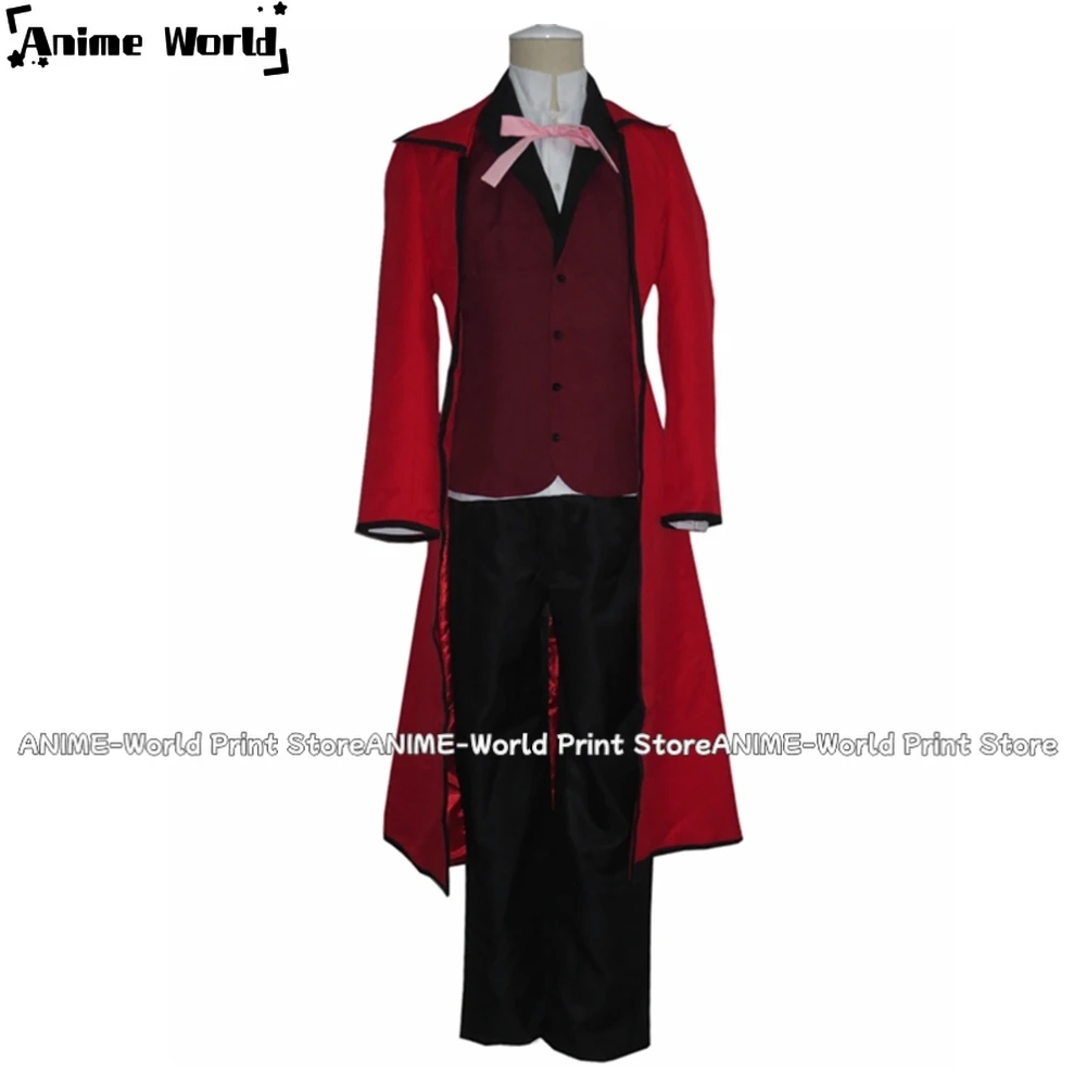 

《Custom Size》Unisex Anime Cos Grell Sutcliff Cosplay Costumes Outfit Halloween Christmas Uniform Custom Size