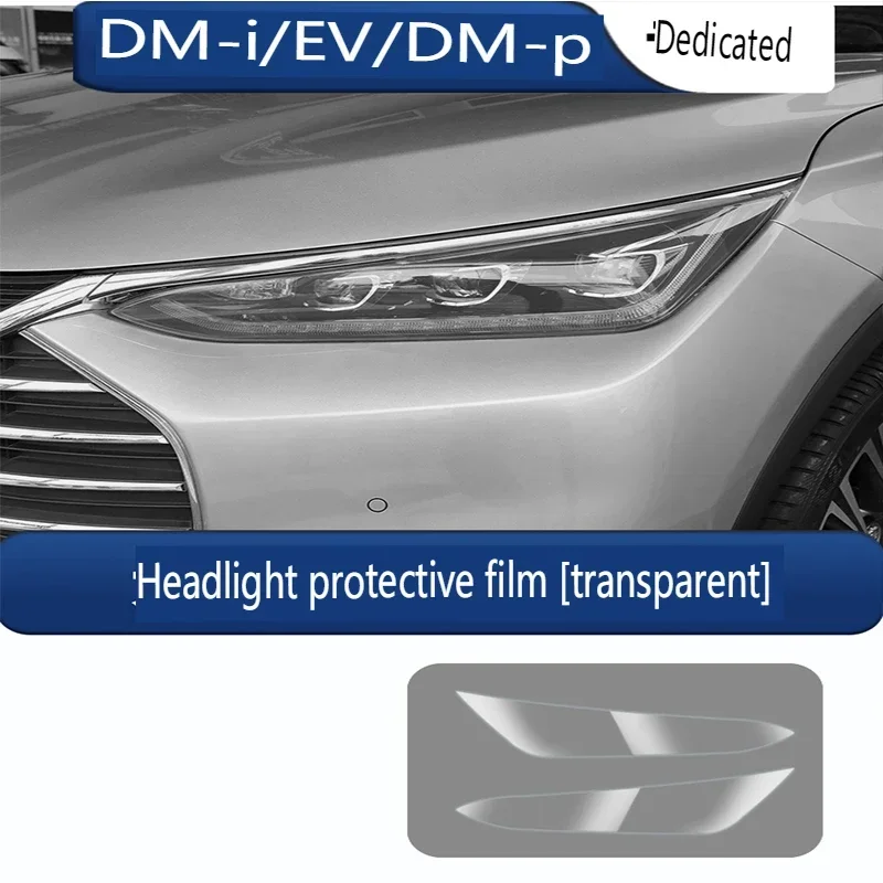 

Car Front Headlamp Film for BYD Tang DMI EV Tpu Transparent Protect Film Exterior Headlight Trim Strip Car Sticker Accessories
