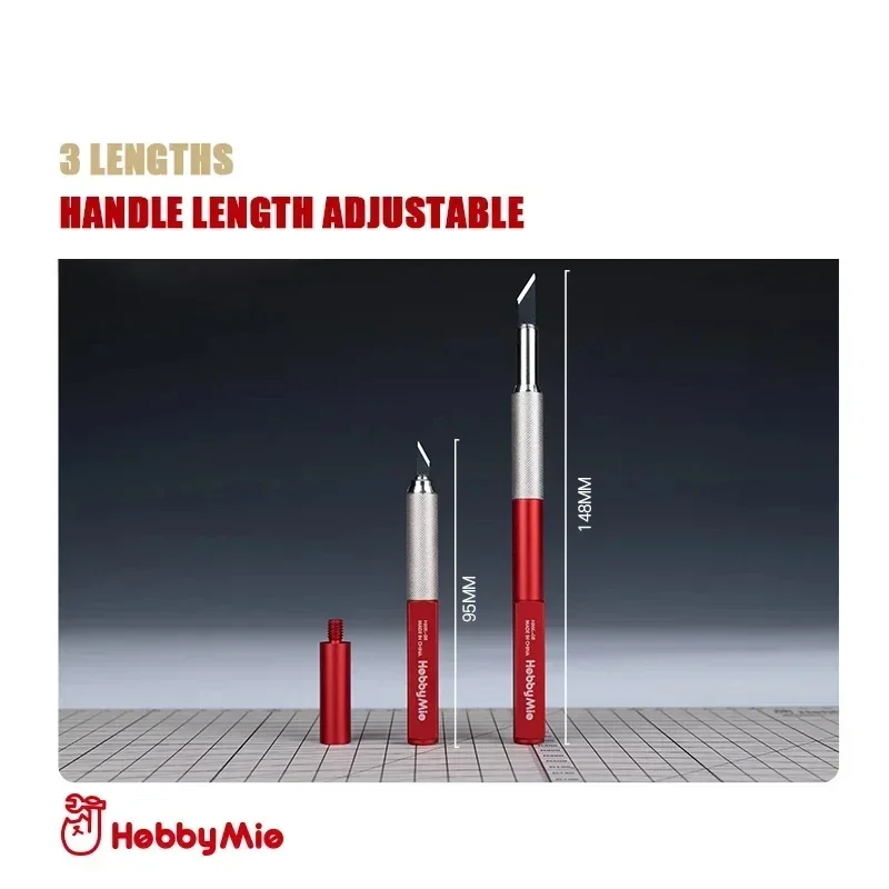 HOBBY MIO HMK-07/HMK-08 manico per coltello trilaterale in acciaio al tungsteno supporto per raschietto linea Scriber maniglia Hobby Craft Model