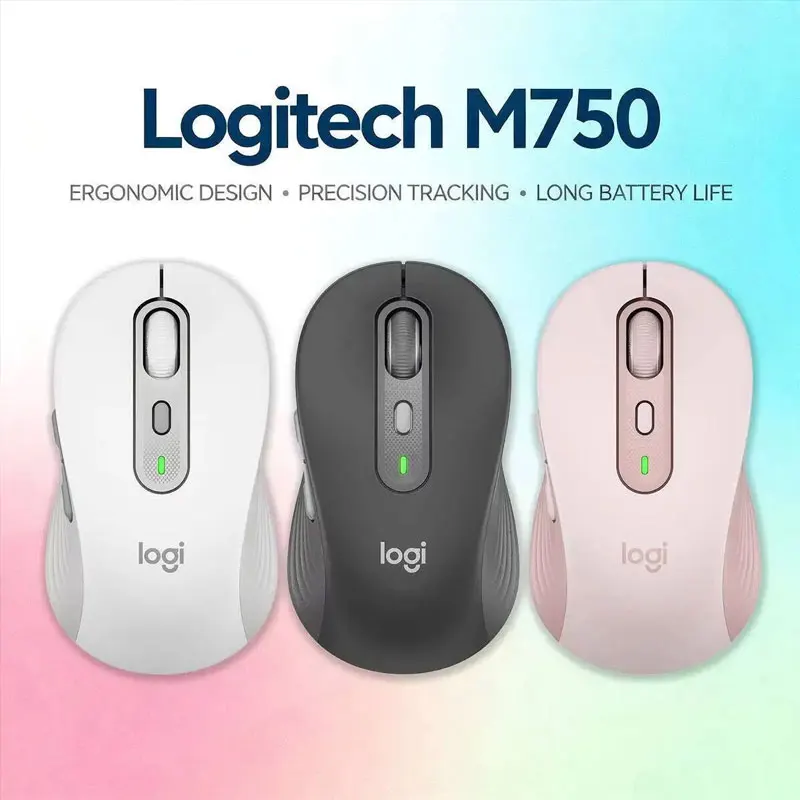 

Многофункциональная мышь Logitech M750 подходит для офисных игр, разных стилей и цветов на выбор.
