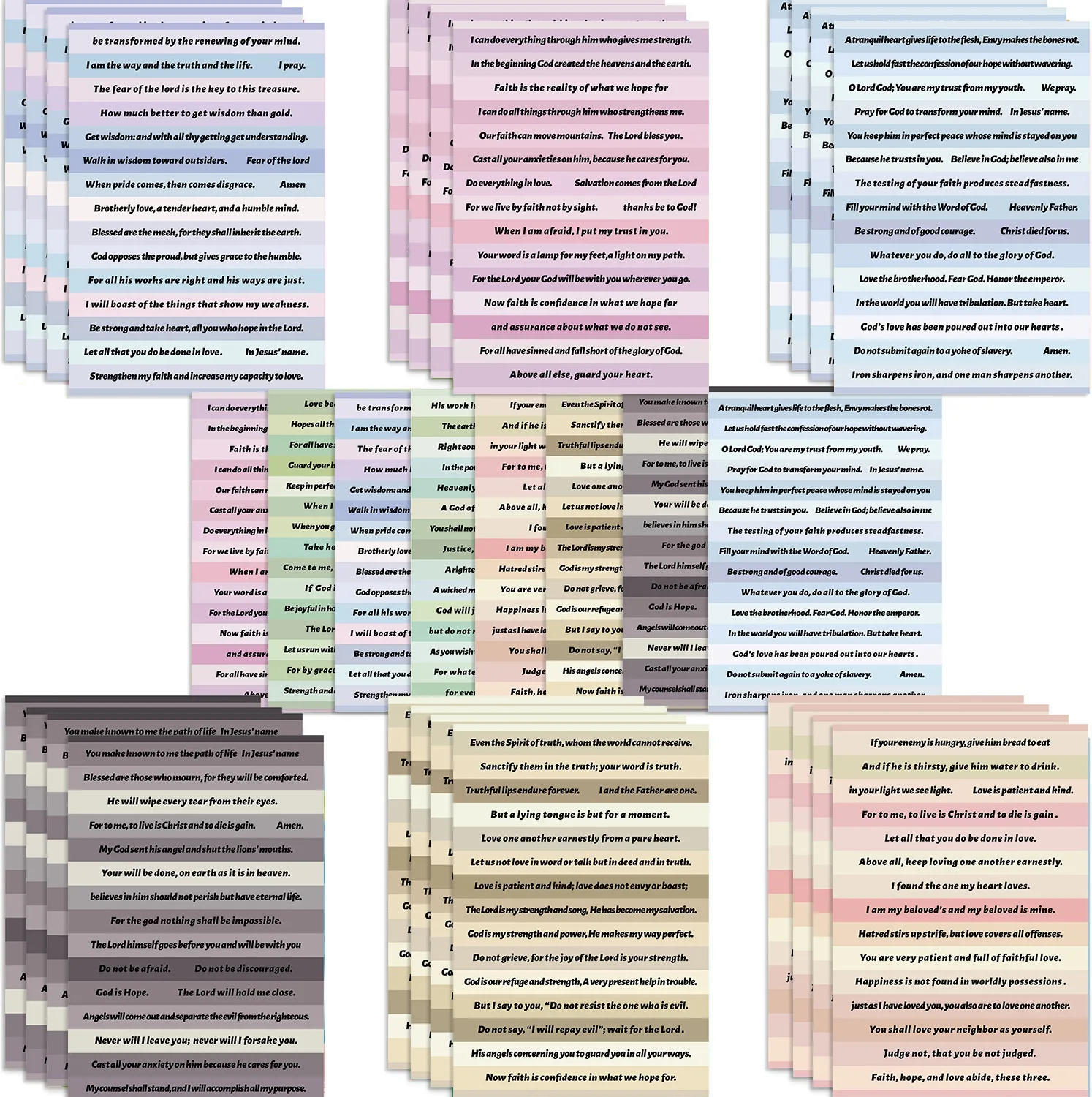 

8 листов/упаковка, мотивационные наклейки с короткими предложениями из Библии, наклейки-головоломки, креативные наклейки «сделай сам», водонепроницаемые наклейки, оптовая продажа