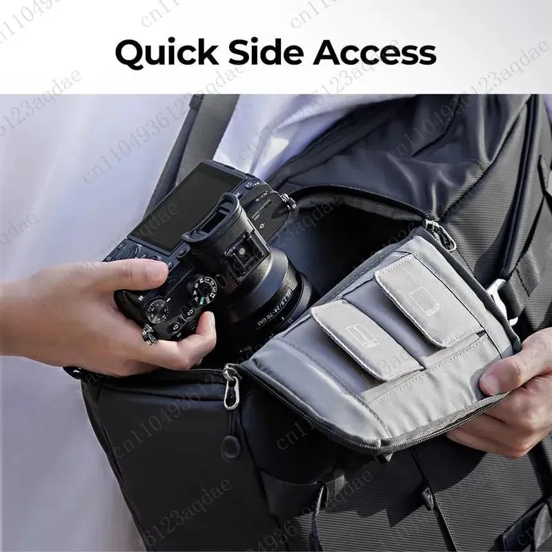 Backpack Large Capacity Men's And Women's 15.6 Inch Computer Bag School Bag Anti-splashing Backpack Black Camera