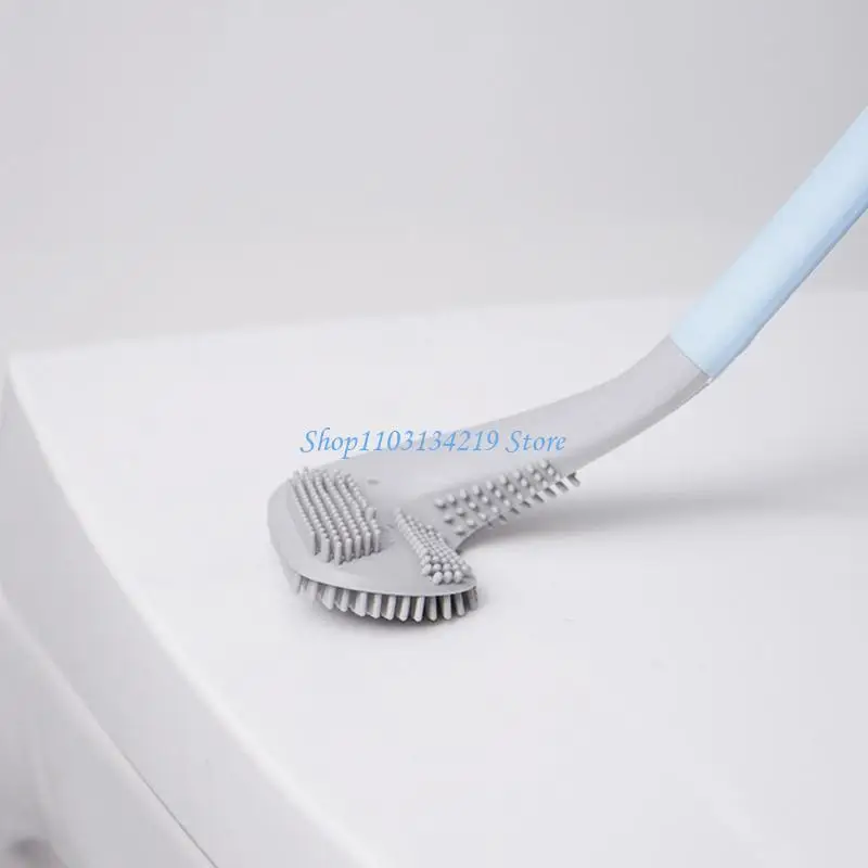 N5KC Bathroom Toilet Bowl Brush Toilet Cleaning Brush Tpr Bristles Clean Easily