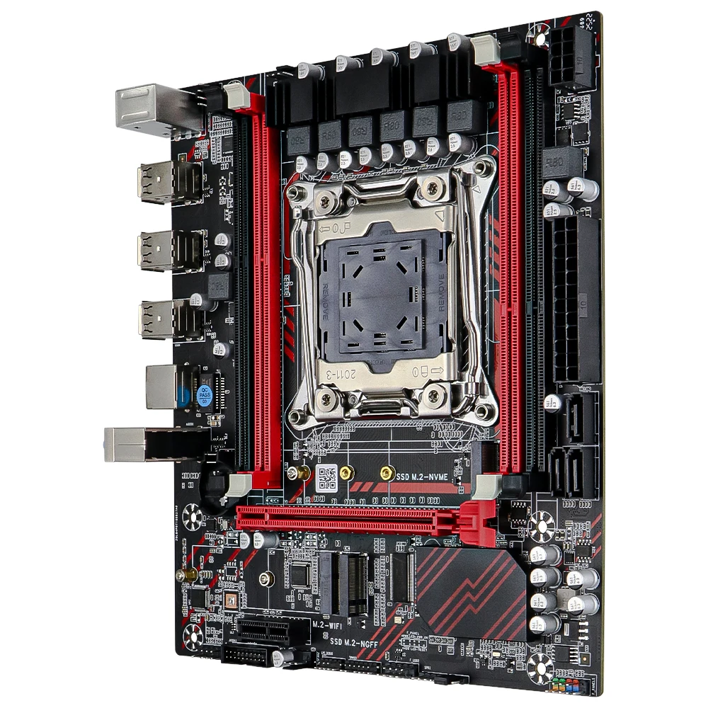 SOYO X99 Motherboard Set Kit With Intel LGA2011-3 Xeon E5 2673 V3 CPU DDR3 1*16GB ECC RAM Memory M.2 NVME For Gaming Computer