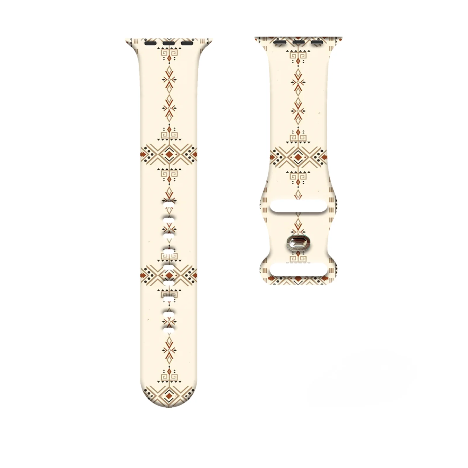 

Bohemia Series Strap for Apple Watch 10 9 8 7 Silicone Band Replaceable Bracelet for iWatch 46mm 44mm 42mm 41mm Watchband Custom