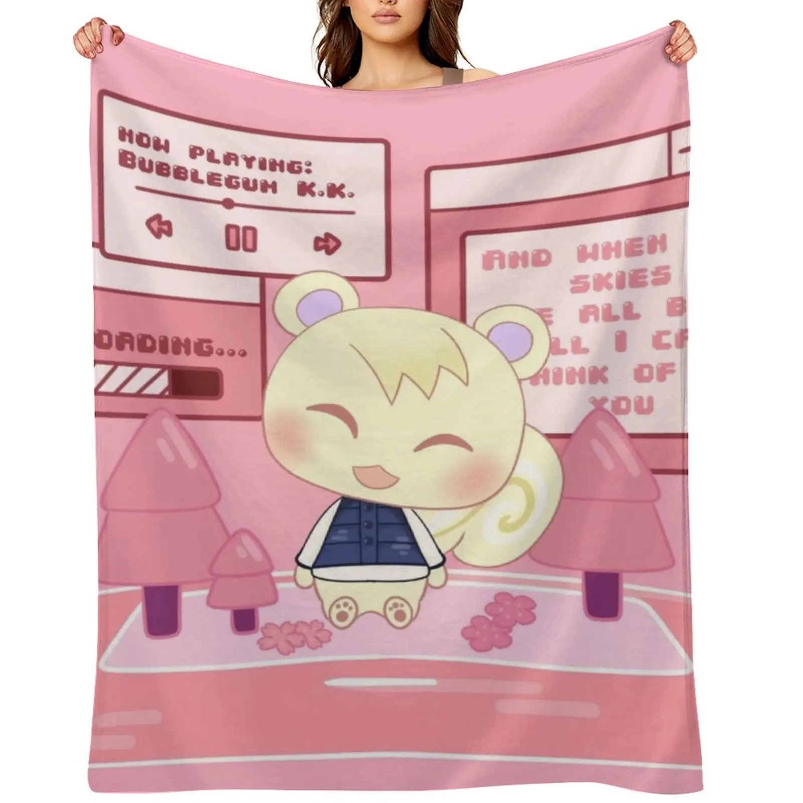 

Bubblegum K.K. By Marshal Throw Blanket Large Retros Luxury Throw Comforter Blankets