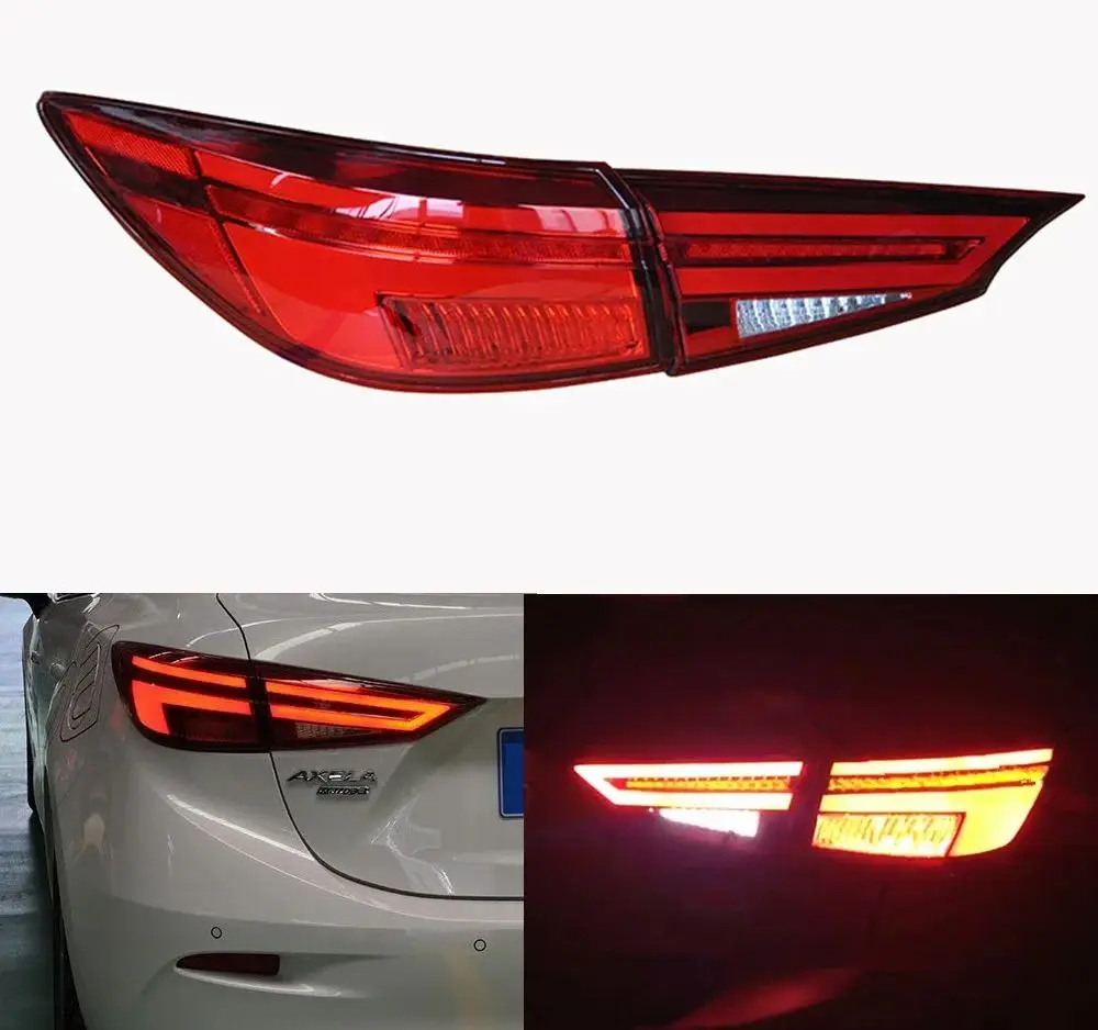 

1 pair for Mazda3 Axela 2014 2015 2016 2017 2018 taillights Mazda 3 M3 led tail light LED rear lamp certa taillight