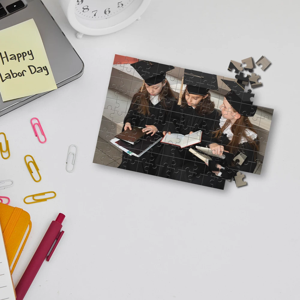 

Student Graduation Season Personalized Picture 35/150/300/500/1000pcs Custom DIY Personalised Photo Portrait Puzzles For Childr