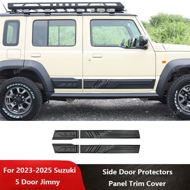 

Off Road 4x4 Exterior Accessories Dark Knight Door Protector Panel Trim Cover Guard Plate For 2023+ Suzuki Jimny 5Door JB74 JC74
