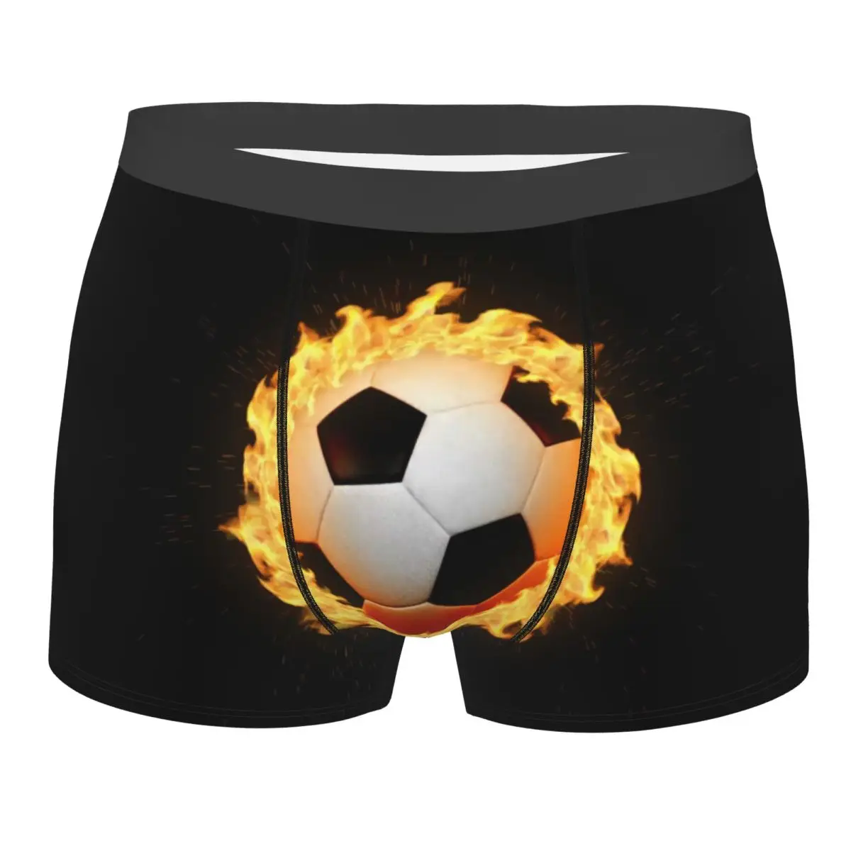 Custom Male Novelty Soccer Balls Lover Football Underwear Sports Gift Boxer Briefs Breathable Shorts Panties Underpants