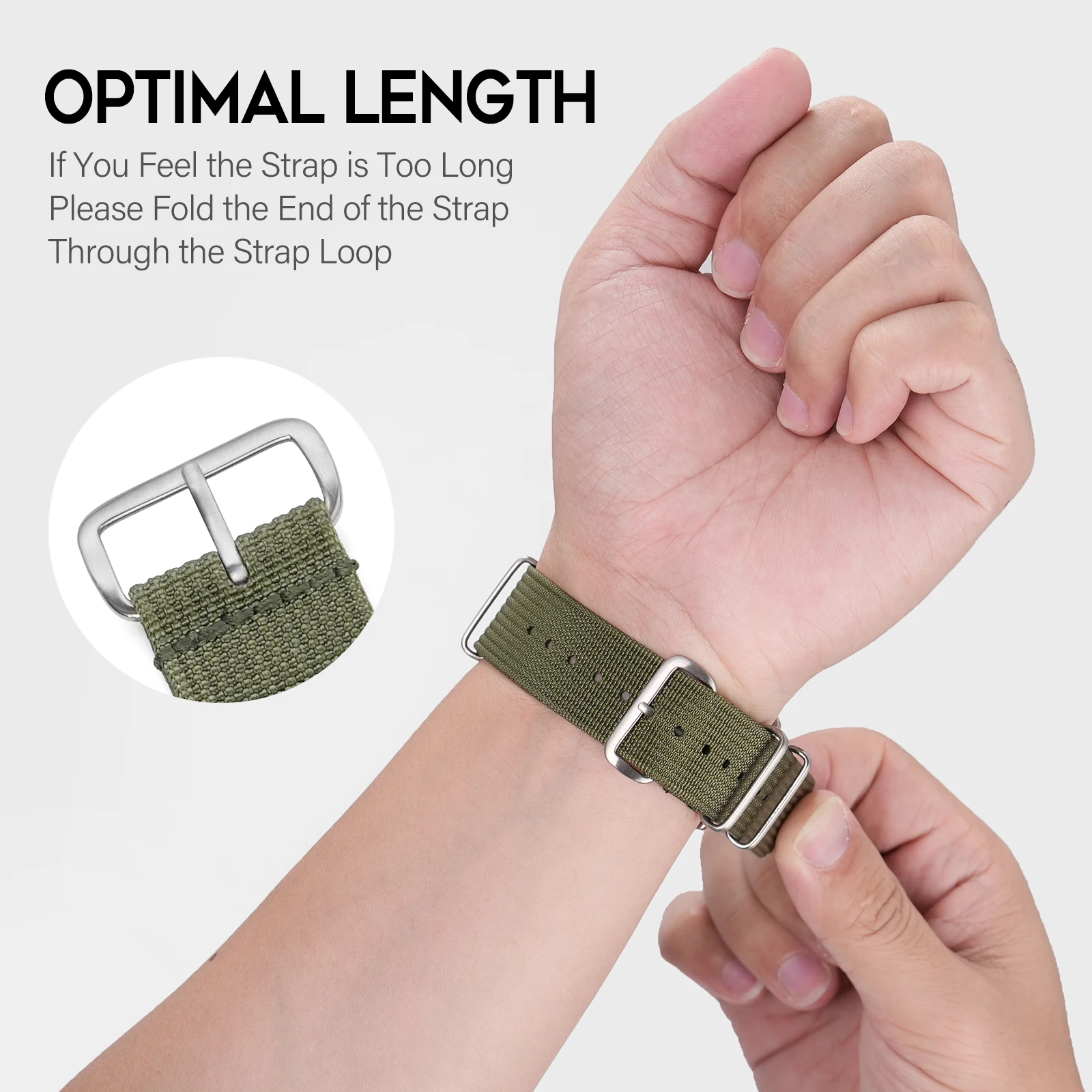 Bracelet de montre militaire en Nylon balistique avec boucle à ardillon unique 18mm 19mm 20mm 22mm bracelets de montre en Nylon de qualité supérieure pour hommes femmes cadeaux
