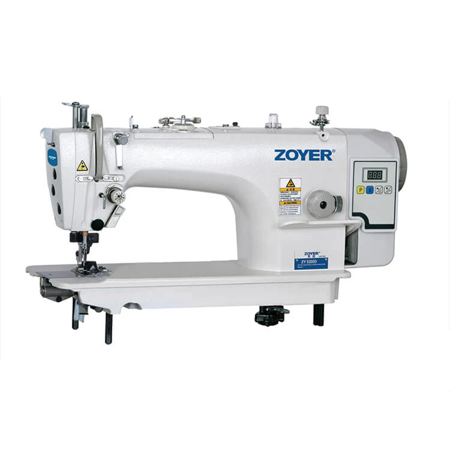 ZY5200D Zoyer Direct Drive Computerized High Speed Lockstitch With Cutter Industrial Sewing Machine For Garment