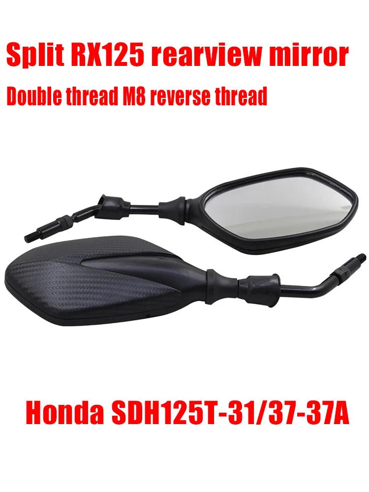 Motorcycle Rearview Mirror For Honda Elite 125 RX125 8mm Anti-clockwise Mounting Screw