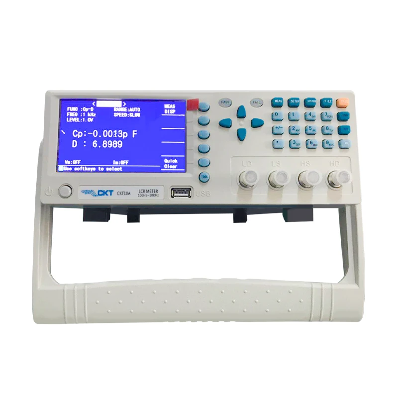 Chuangkai CKT10A Frequency 100Hz,120Hz,1KHz,10KHz LCR Digital Bridge Meter Electric Component