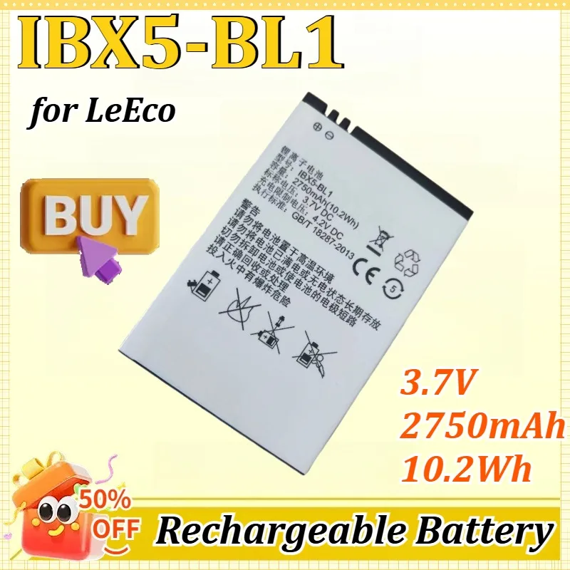 

IBX5-BL1 3.7V 2750mAh 10.2Wh for LeEco Sports Bicycle Lithium Ion Battery Rechargeable Batteries