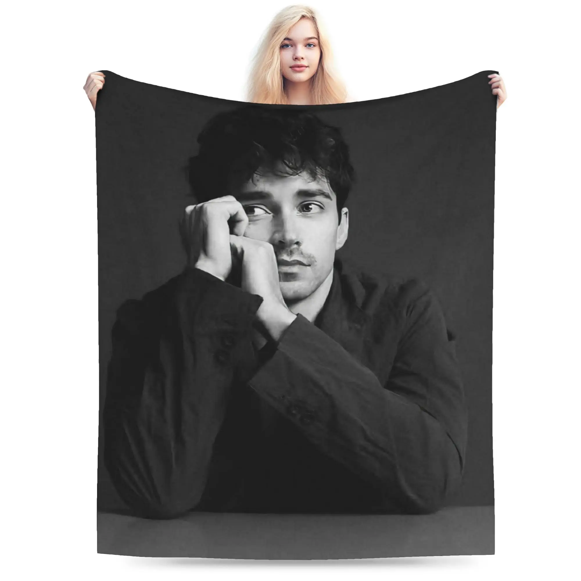 Super Soft Blanket Travel C-Charles L-Leclercs Throw Blanket  Flannel Bedspread For Couch Chair Sofa Bed Fashion Sofa Bed Cover