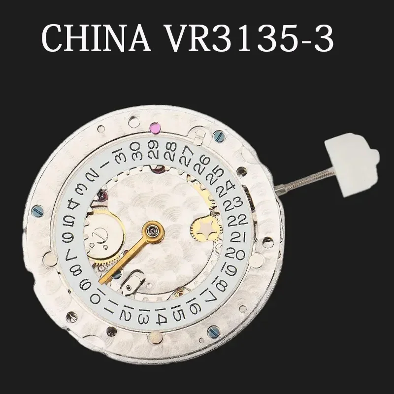 New China Vr3135 Movement Automatic Blue Balance Vr 3135 Mechanical Movement Men Watch Movement Shanghai 3135 Chinese Super 3135